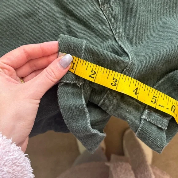 Vintage Orange Tab Levi Strauss & Co. Women’s Green Jean Shorts - RARE FIND - Picture 10 of 10